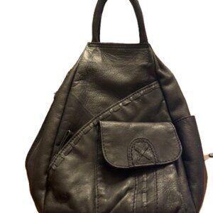 Born Black Leather Womens Purse/Backpack
